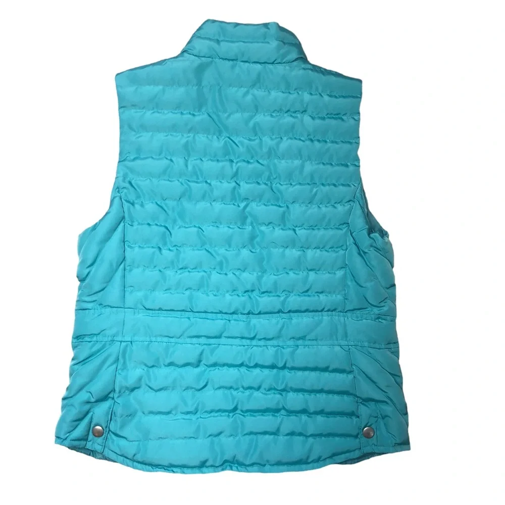 LOFT Puffer Vest Aqua Medium Medium